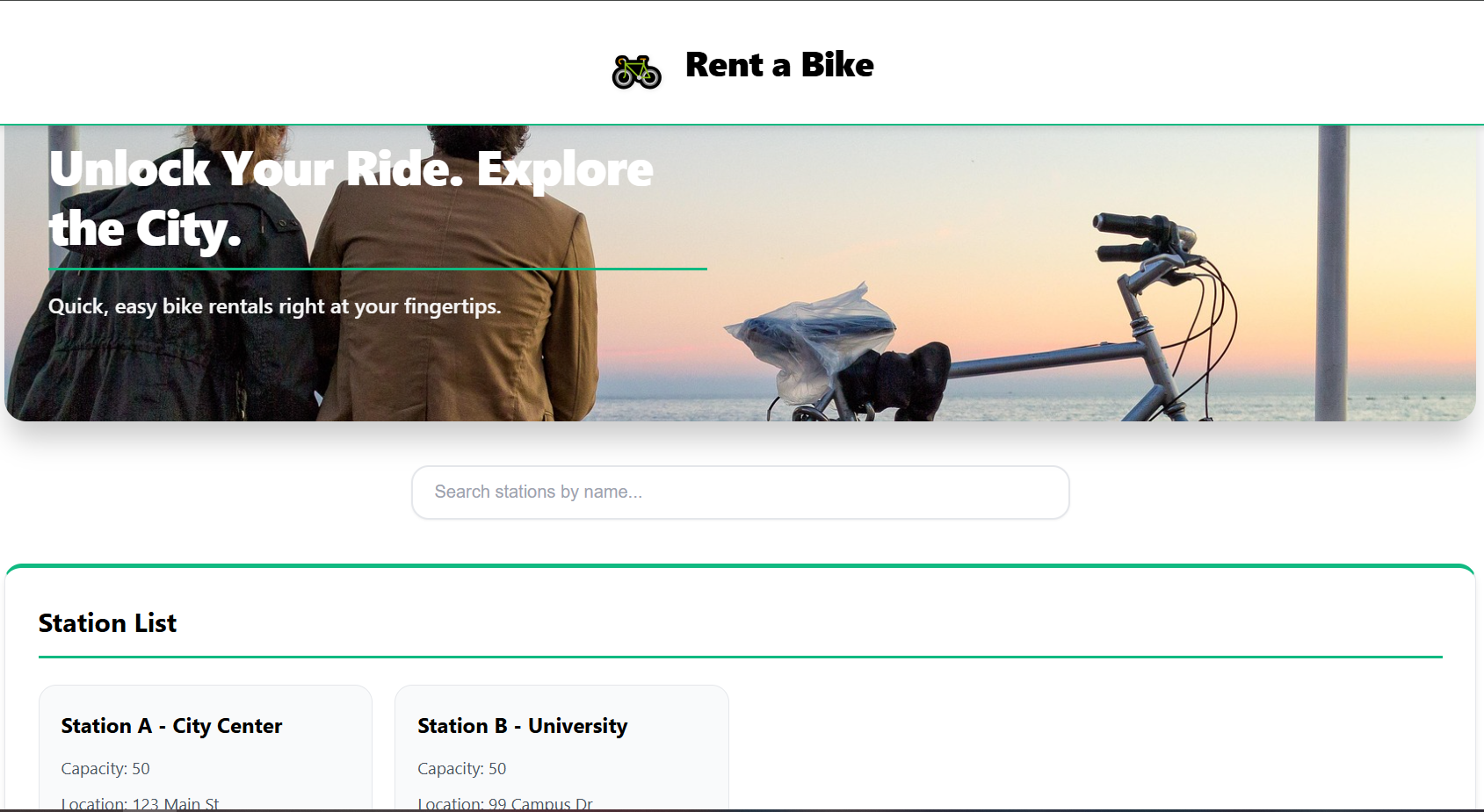 Bike Rental App